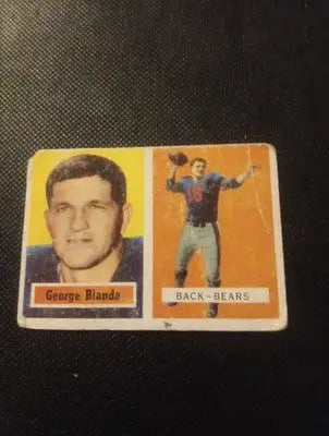 1957 Topps - George Blanda #31. Chicago Bears. GD-VG visible wear - Football Card Single