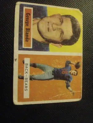 1957 Topps - George Blanda #31. Chicago Bears. GD-VG visible wear - Football Card Single