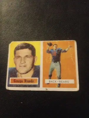 1957 Topps - George Blanda #31. Chicago Bears. GD-VG visible wear - Football Card Single