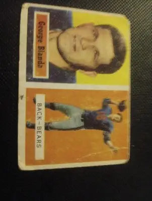 1957 Topps - George Blanda #31. Chicago Bears. GD-VG visible wear - Football Card Single