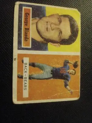 1957 Topps - George Blanda #31. Chicago Bears. GD-VG visible wear - Football Card Single