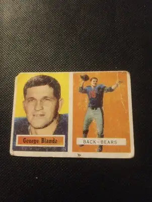 1957 Topps - George Blanda #31. Chicago Bears. GD-VG visible wear - Football Card Single