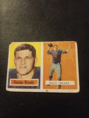 1957 Topps - George Blanda #31. Chicago Bears. GD-VG visible wear - Football Card Single
