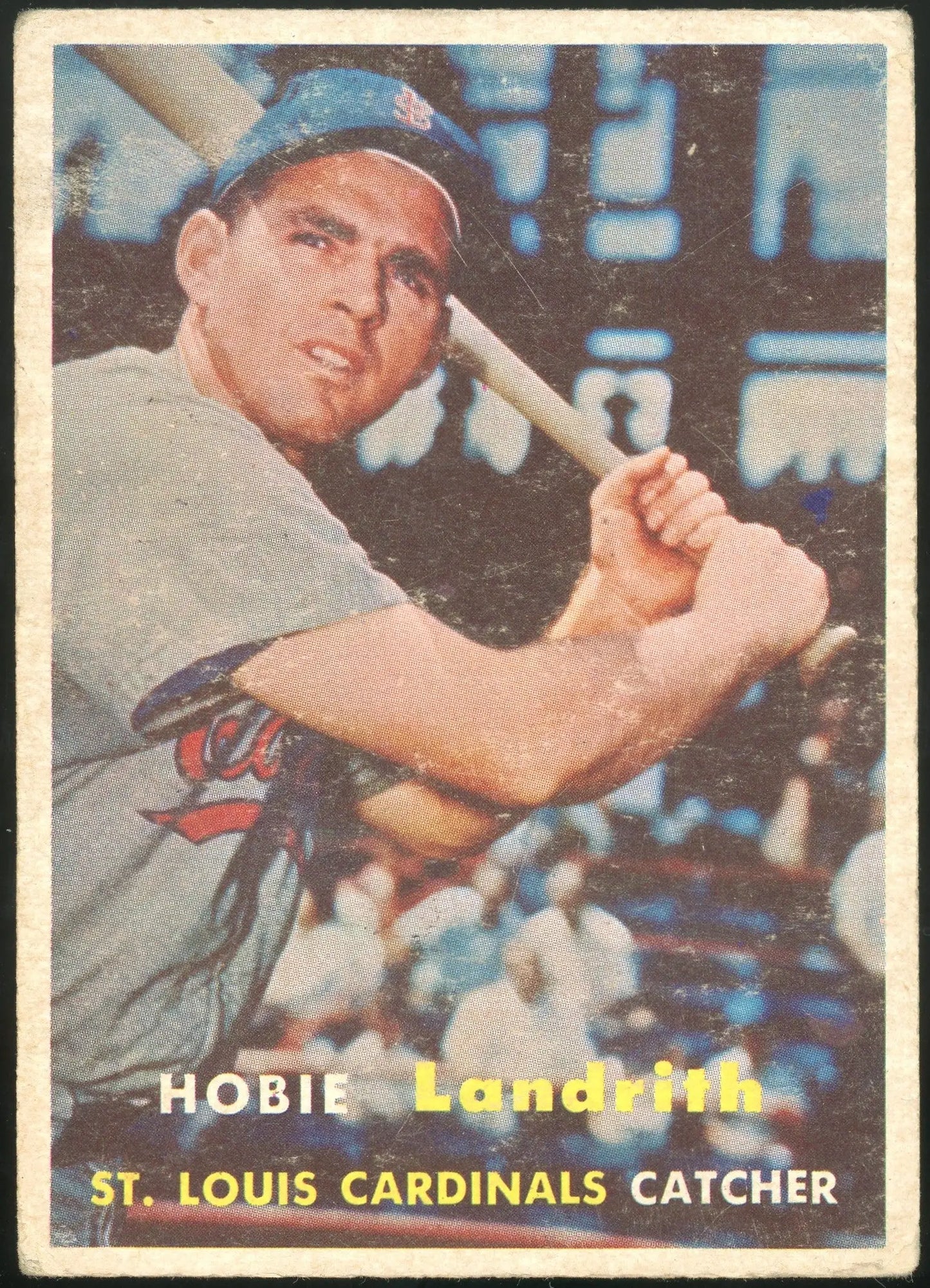 1957 Topps Hobie Landrith #182 St. Louis Cardinals - Baseball Card Single