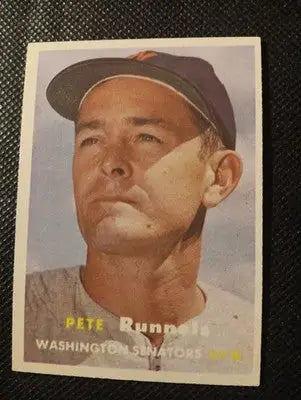 1957 Topps - Pete Runnels #64. Washington Senators. EX+ - Baseball Card Single