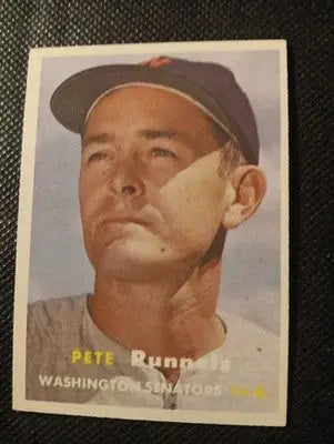 1957 Topps - Pete Runnels #64. Washington Senators. EX+ - Baseball Card Single