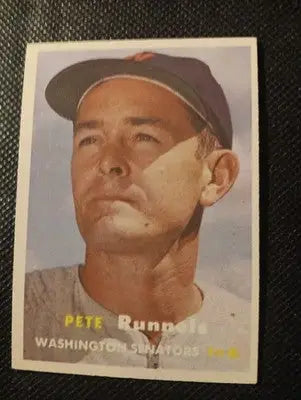 1957 Topps - Pete Runnels #64. Washington Senators. EX+ - Baseball Card Single