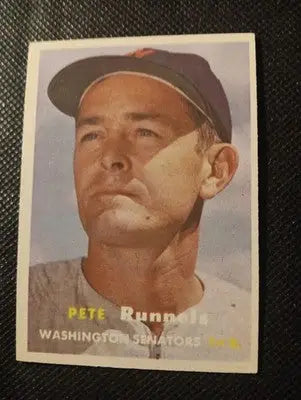 1957 Topps - Pete Runnels #64. Washington Senators. EX+ - Baseball Card Single