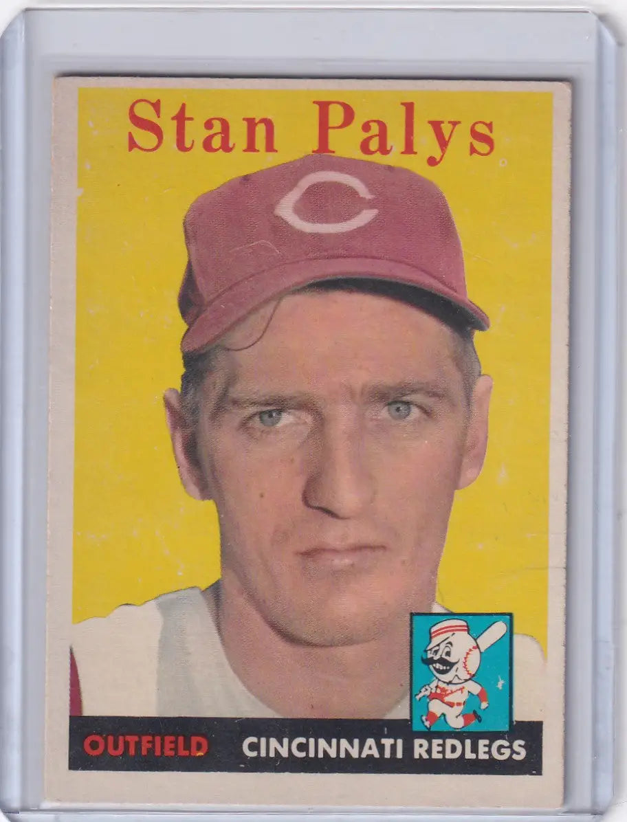 1958 Topps #126 Stan Palys - Cincinnati Reds RC - Baseball Card Single