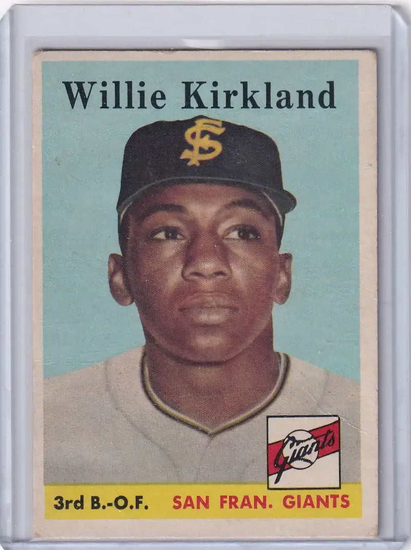1958 Topps #128 Willie Kirkland - San Francisco Giants RC