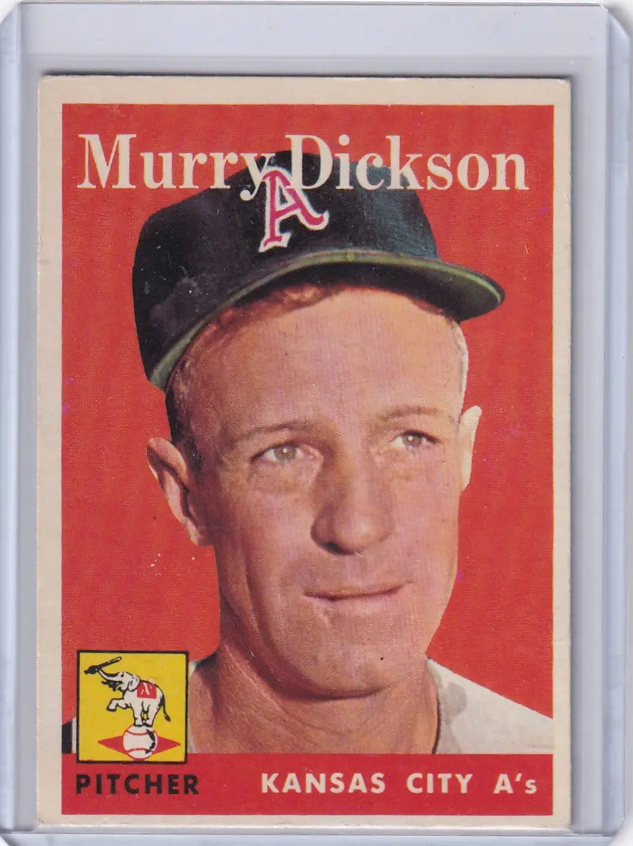 1958 Topps #349 Murry Dickson - Kansas City Athletics