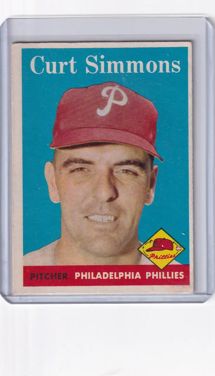 1958 Topps #404 Curt Simmons - Philadelphia Phillies