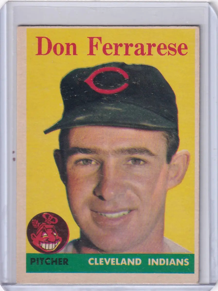1958 Topps #469 Don Ferrarese - Cleveland Indians