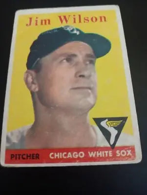 1958 Topps - Jim Wilson #163. Chicago White Sox. *corner crease. VG - Baseball Card Single