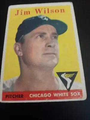1958 Topps - Jim Wilson #163. Chicago White Sox. *corner crease. VG - Baseball Card Single