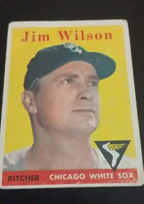 1958 Topps - Jim Wilson #163. Chicago White Sox. *corner crease. VG - Baseball Card Single