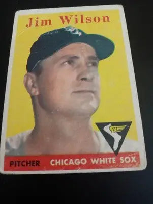 1958 Topps - Jim Wilson #163. Chicago White Sox. *corner crease. VG - Baseball Card Single