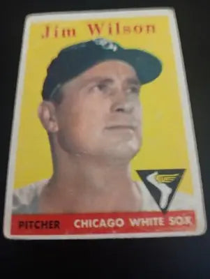 1958 Topps - Jim Wilson #163. Chicago White Sox. *corner crease. VG - Baseball Card Single