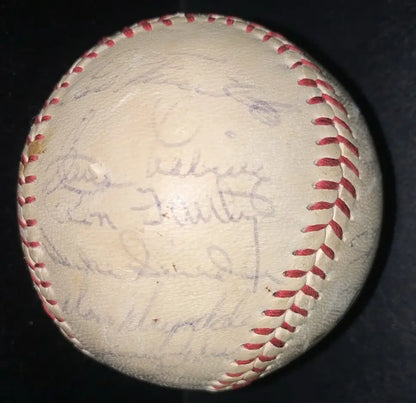 Autographed 1959 Los Angeles Dodgers Team Signed Baseball with JSA LOA certification