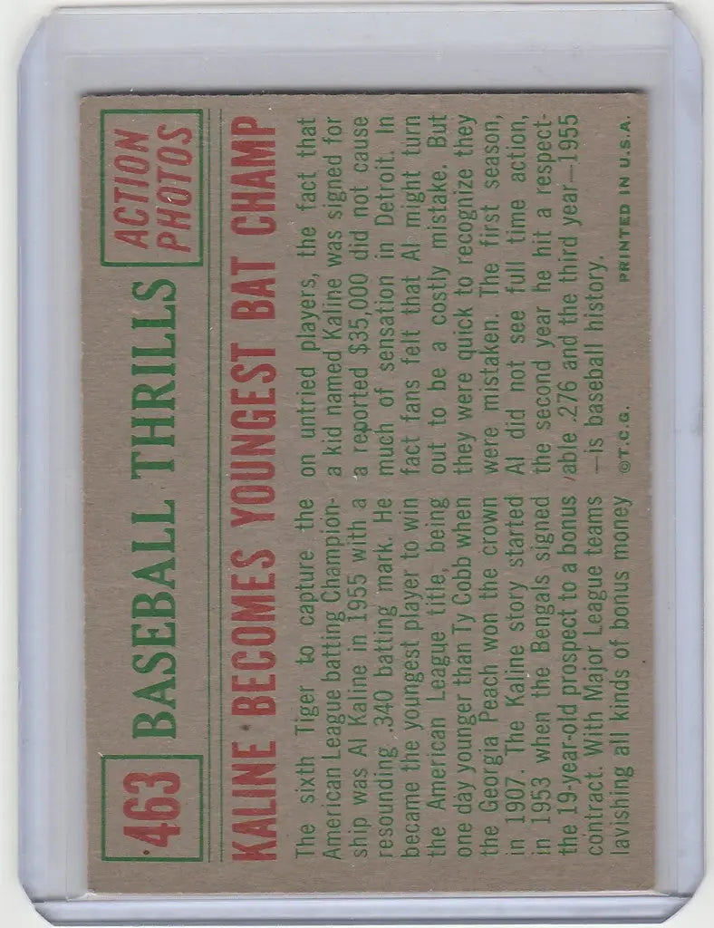 Vintage baseball card showcasing Wayne Granger’s youngest bat champ achievement Detroit Tigers EXMT