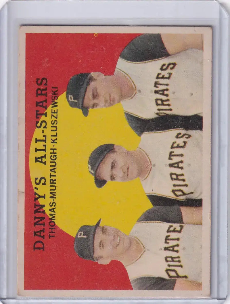 1959 Topps Baseball #17 Danny’s All-Stars - Frank Thomas/Murtaugh/Ted Kluszewski - Baseball Card Single