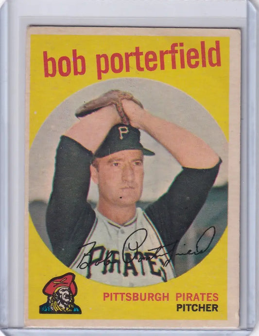 1959 Topps Baseball #181 Bob Porterfield - Pittsburgh Pirates - Baseball Card Single