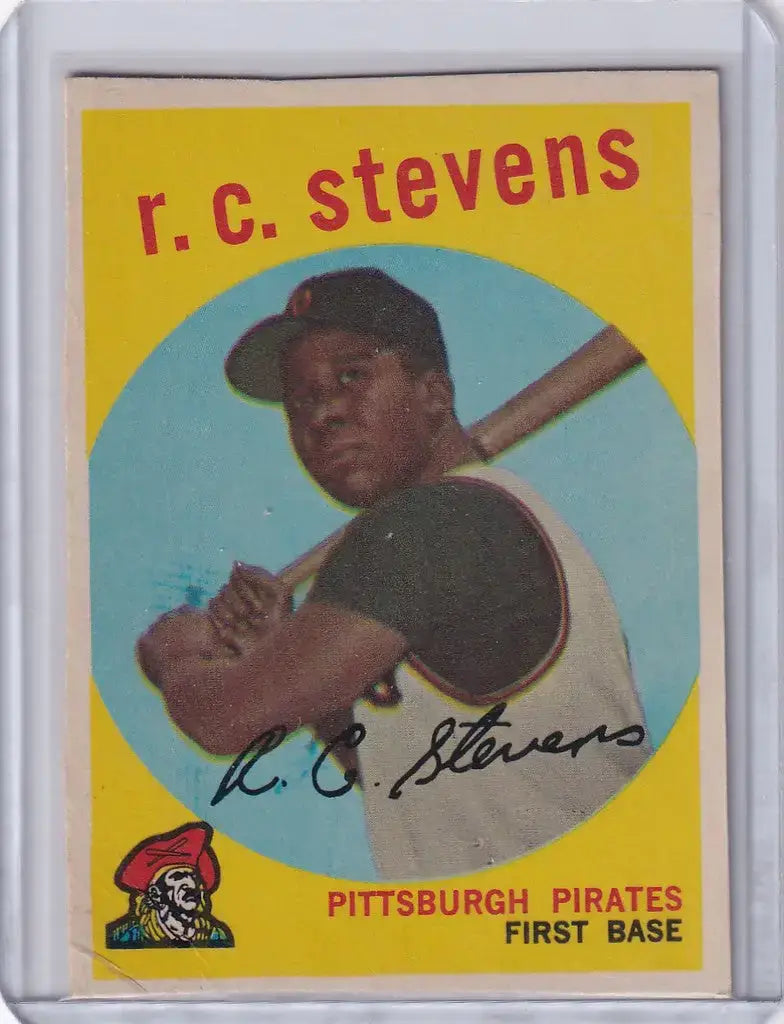 1959 Topps Baseball #282 R.C. Stevens - Pittsburgh Pirates