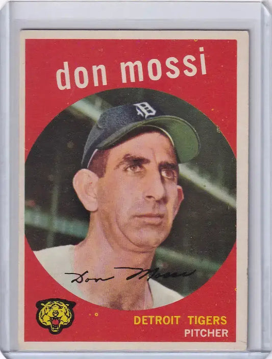 1959 Topps Baseball #302 Don Mossi UER - Detroit Tigers - Baseball Card Single
