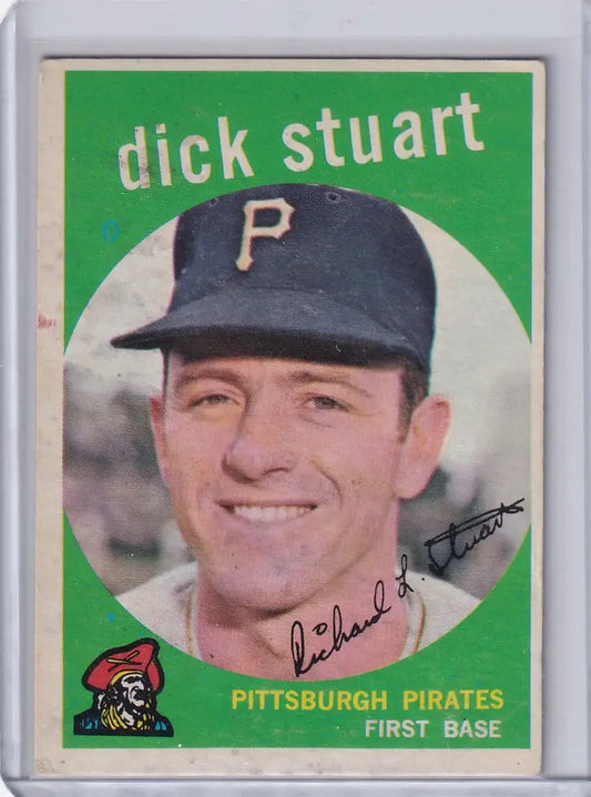 1959 Topps Baseball #357 Dick Stuart - Pittsburgh Pirates RC - Baseball Card Single
