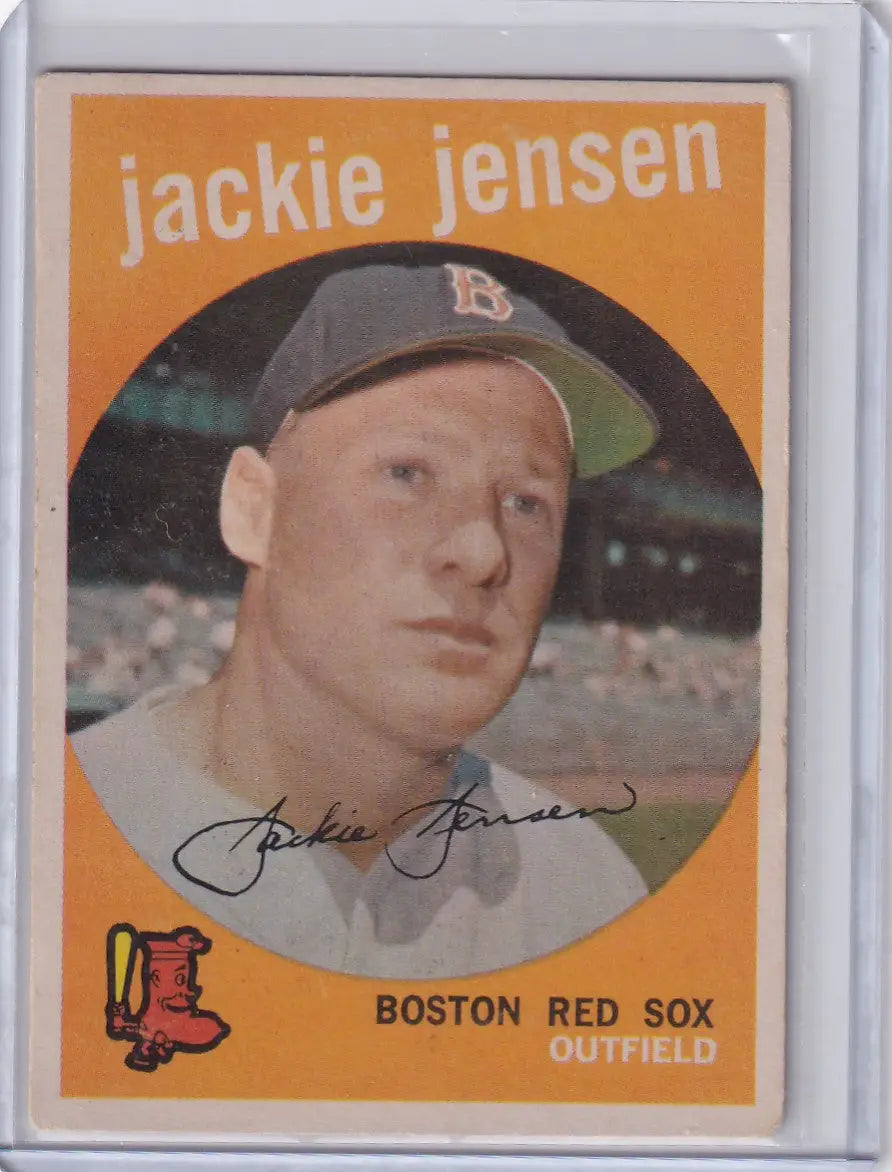 1959 Topps Baseball #400 Jackie Jensen - Boston Red Sox
