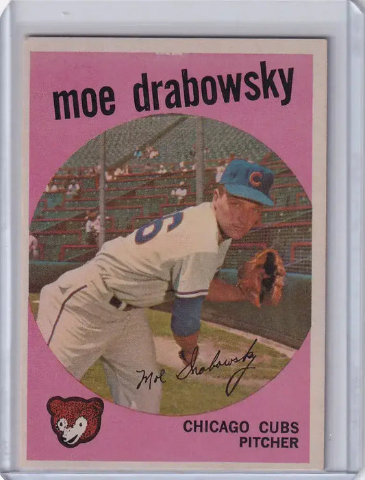 1959 Topps Baseball #407 Moe Drabowsky - Chicago Cubs - Baseball Card Single