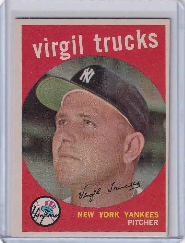 1959 Topps Baseball #417 Virgil Trucks - New York Yankees
