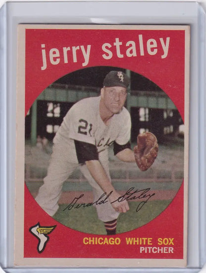 Vintage 1959 Topps Baseball #426 Jerry Staley Chicago White Sox pitcher card