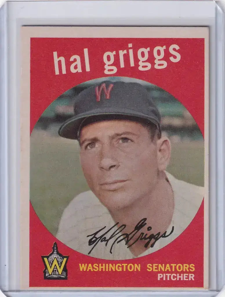 1959 Topps Baseball #434 Hal Griggs - Washington Senators