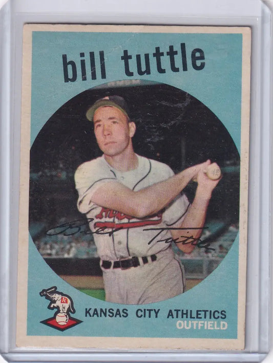 1959 Topps Baseball #459 Bill Tuttle - Kansas City Athletics - Baseball Card Single