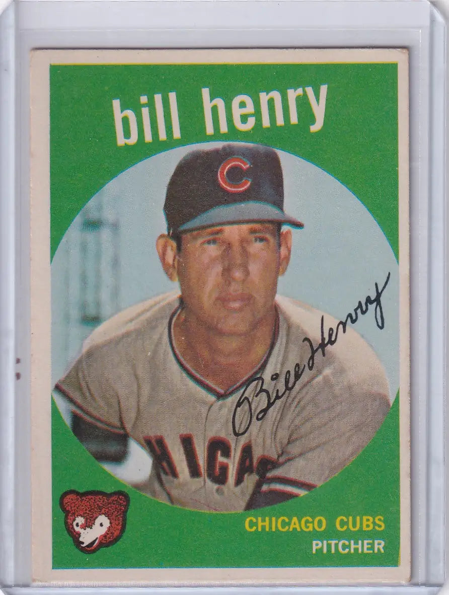 1959 Topps Baseball #46 Bill Henry - Chicago Cubs