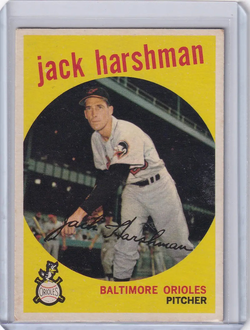1959 Topps Baseball #475 Jack Harshman - Baltimore Orioles