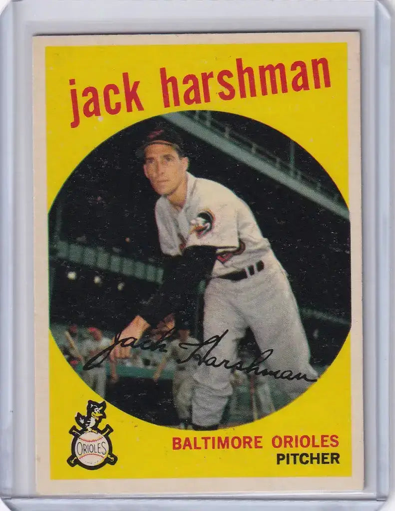 1959 Topps Baseball #475 Jack Harshman - Baltimore Orioles