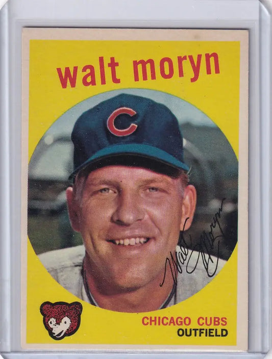 1959 Topps Baseball #488 Walt Moryn - Chicago Cubs - Baseball Card Single