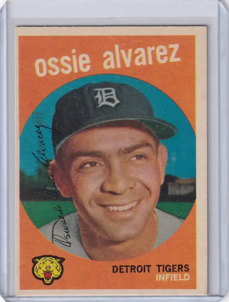 1959 Topps Baseball #504 Ossie Alvarez - Detroit Tigers RC