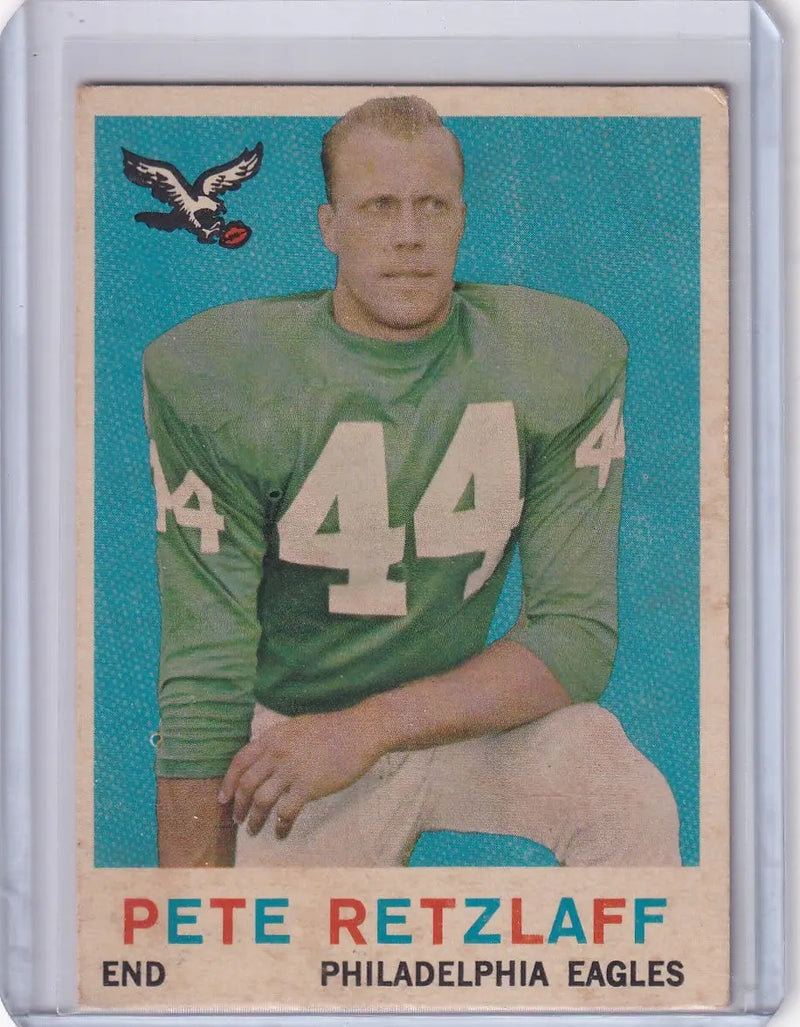 1959 Topps Football # 88 Pete Retzlaff - Philadelphia Eagles