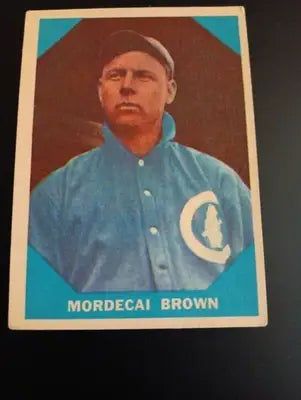 1960 Fleer Baseball Greats - Mordecai Brown #9. EX - Baseball Card Single