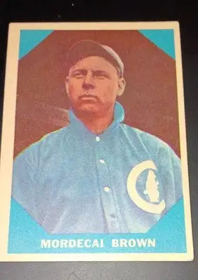 1960 Fleer Baseball Greats - Mordecai Brown #9. EX - Baseball Card Single