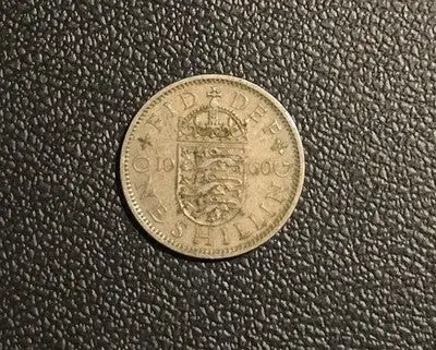 1960 Great Britain One Shilling Coin - Very Fine Condition Collectible