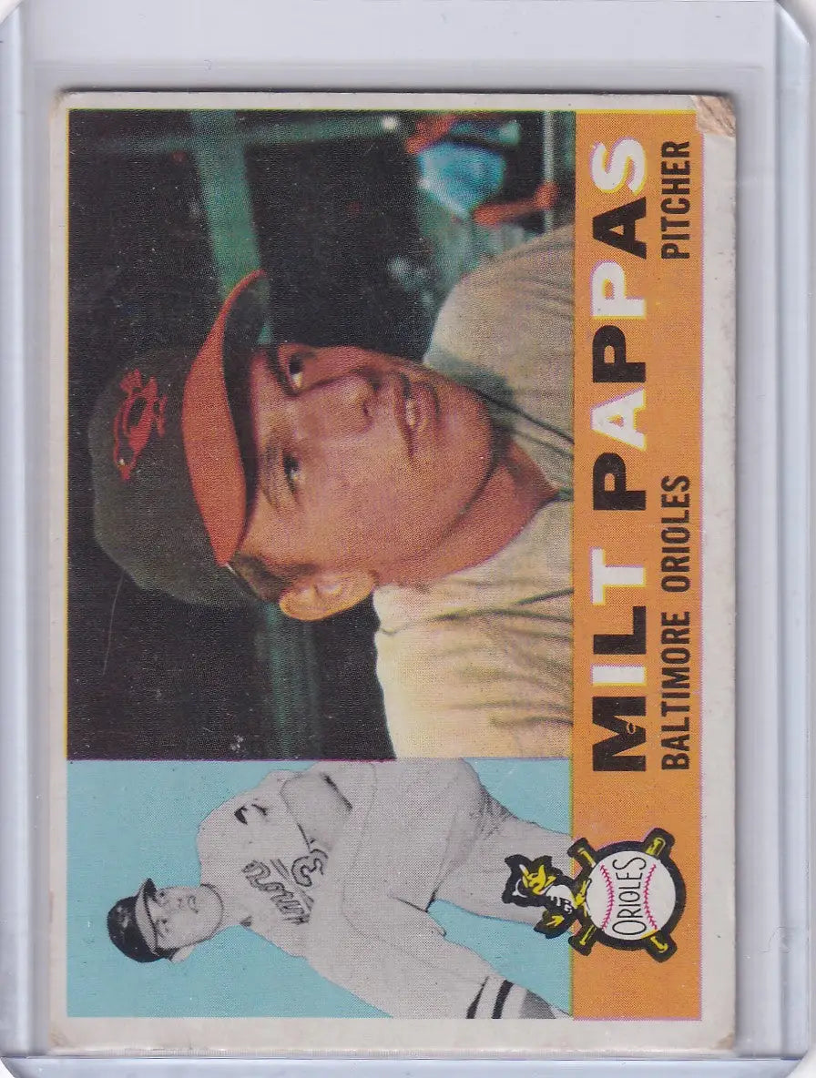 1960 Topps #12 Milt Pappas - Baltimore Orioles
