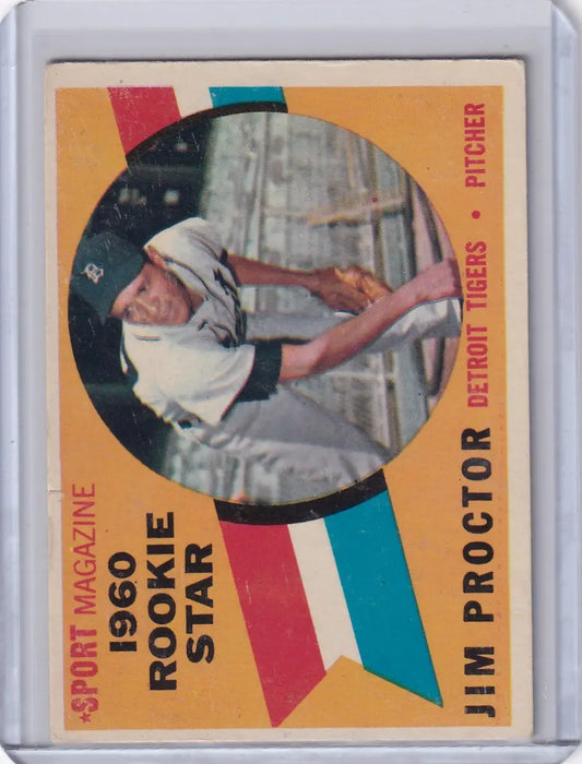 1960 Topps #141 Jim Proctor - Detroit Tigers RC - Baseball Card Single
