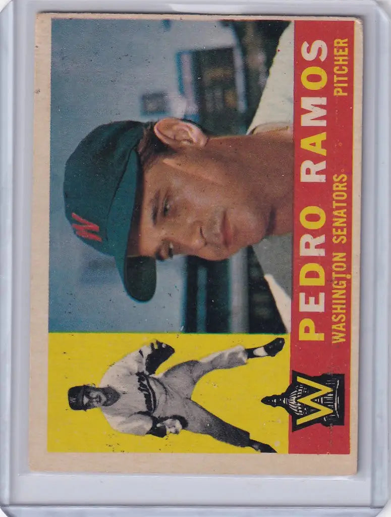 1960 Topps #175 Pedro Ramos - Washington Senators - Baseball Card Single