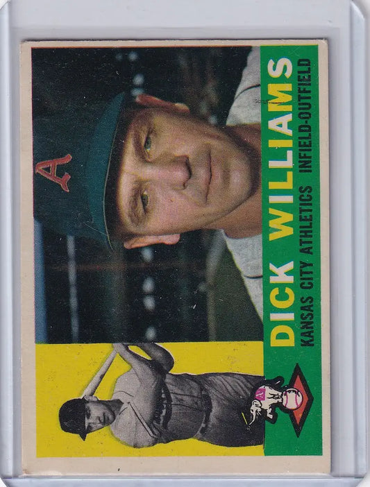 1960 Topps #188 Dick Williams - Kansas City Athletics - Baseball Card Single