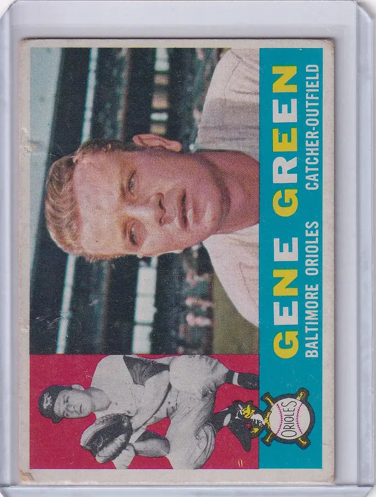 1960 Topps #269 Gene Green trading card featuring the Baltimore Orioles player