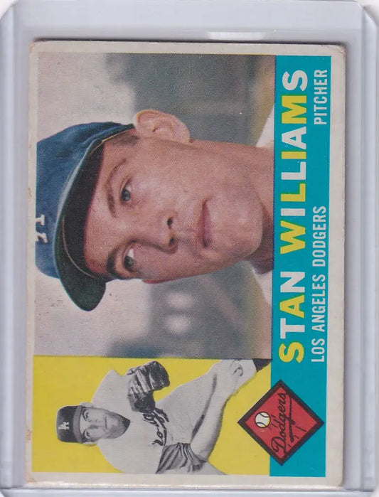 1960 Topps #278 Stan Williams - Los Angeles Dodgers - Baseball Card Single